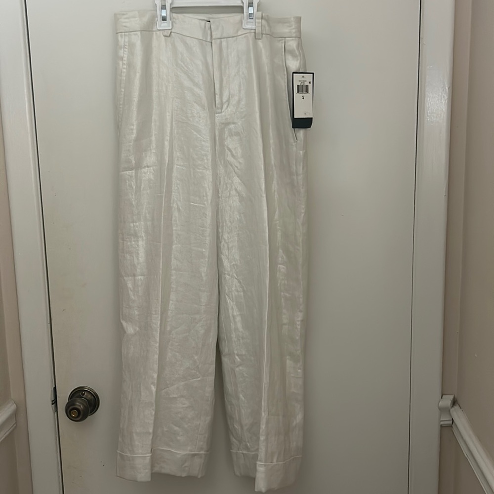 Beautiful white pearl dress pants